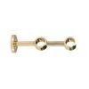 Double Support - Brass Curtain Rod Support